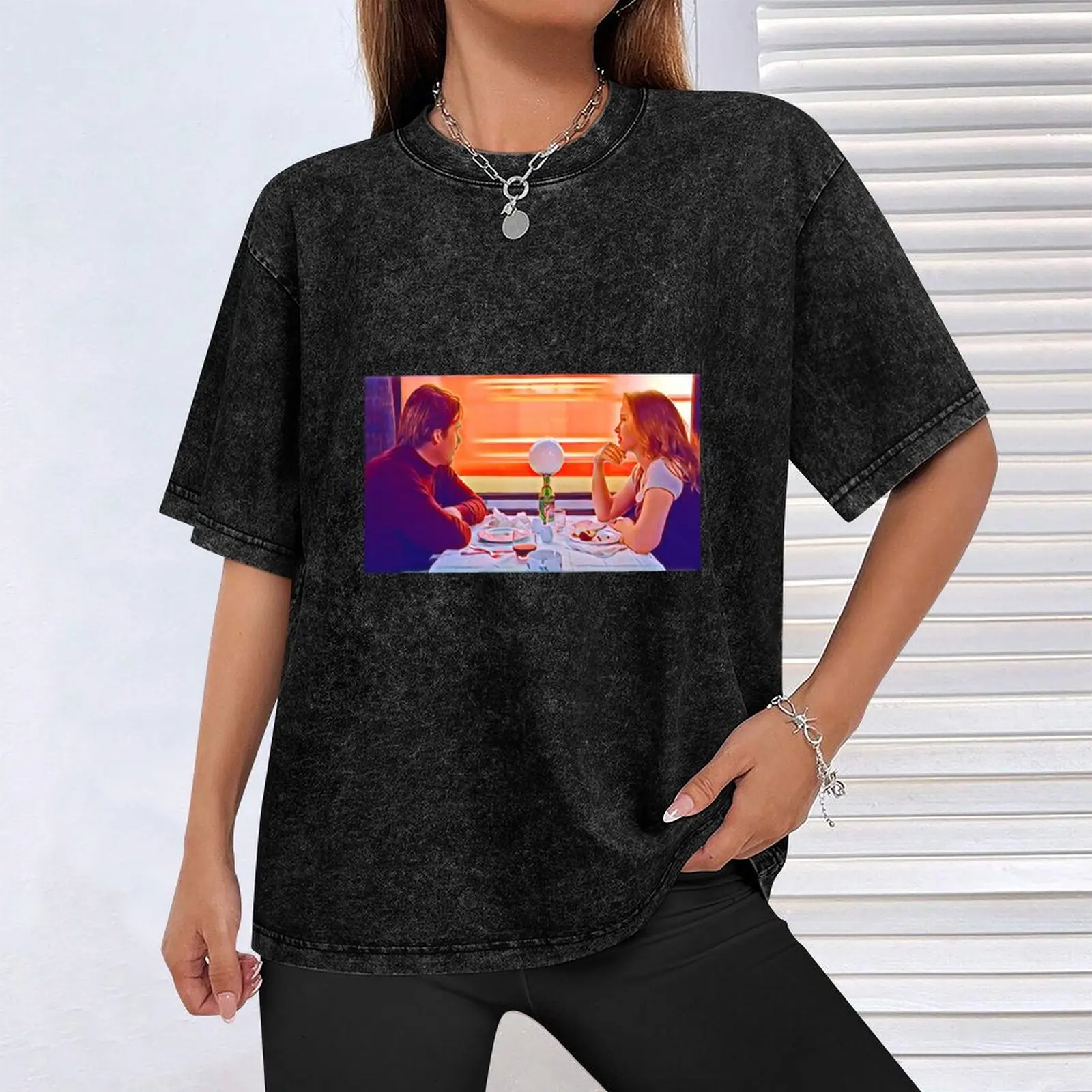 قبل شروق الشمس تي شيرت مخصص قميص ثقيل الوزن مصمم تي شيرت الرجال #4