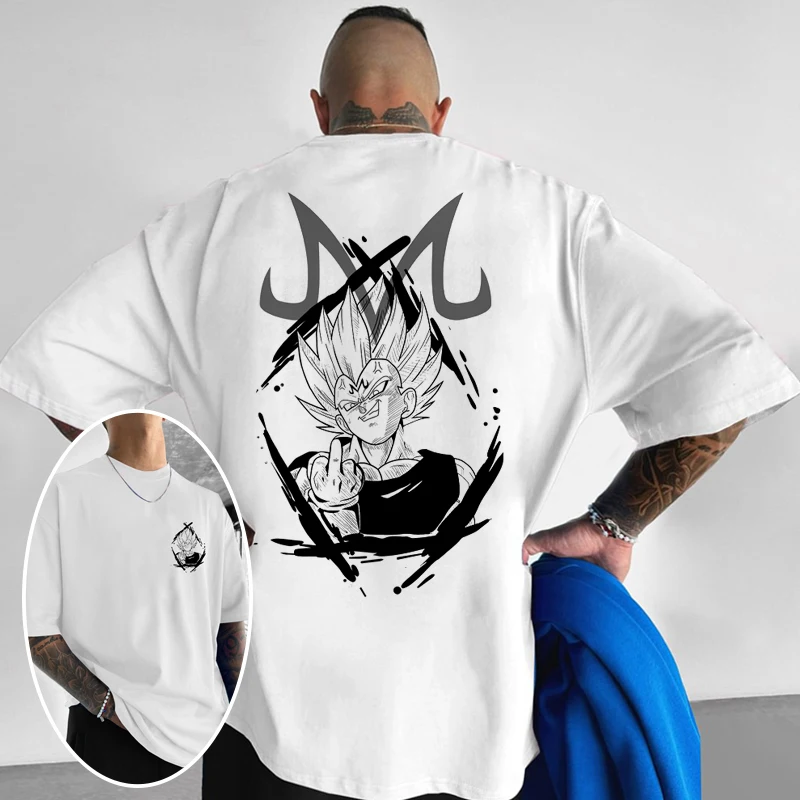 2025 Zomer Hot-selling Nieuwe Anime Dragon Ball Serie T-shirt 3D Mode Korte mouwen Ronde Hals Casual Straat ademende Top
