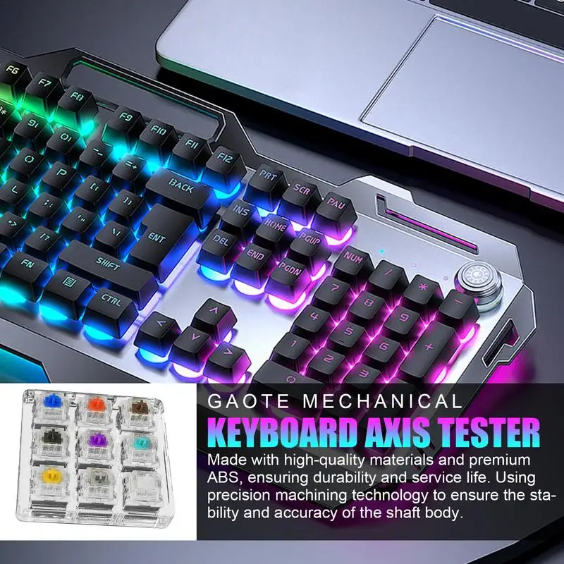 لوحات المفاتيح الميكانيكية مفاتيح اختبار مفاتيح دقيقة اختبار العينات اختبار متعدد المحاور اختبار وظيفة لوحات المفاتيح أداة اختبار