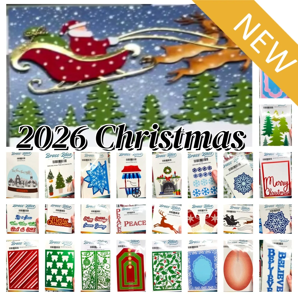 Newest Christmas Town Scape Fireplace Metal Cutting Dies for DIY Making Card Scrapbook Embossed Paper Template Decoration