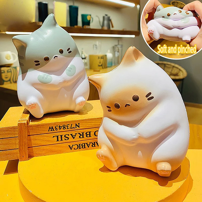 

Coco Cat Pinch Music Slow Rebound Squeeze Prop Cute Cat Decompression Toy Children's Bedroom Office Desktop DIY Decoration