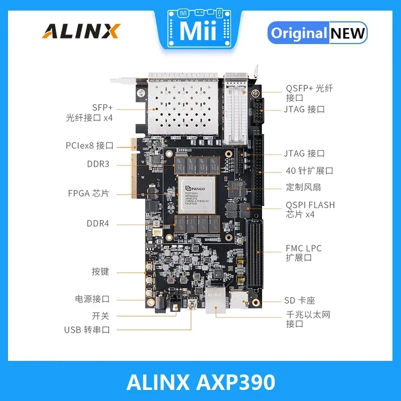 ALINX AXP390 PANGOMICRO SoM Boards Titan-2 Series PCIe Komunikasi Optik DDR4 FMC Demo BoardAlinx
