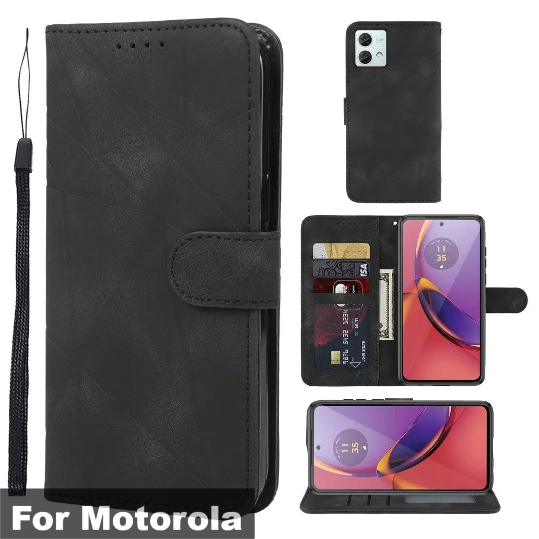 

Flip Wallet Leather Case for Motorola Moto G84 G73 G34 G23 G14 G13 E13 G Power Stylus Stand Card Slots Case Edge 40 Pro Neo Plus