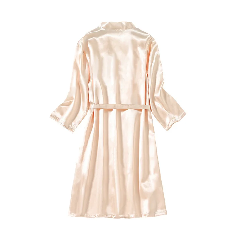 

Women's Long-Sleeve Sleeping Robes V-Neck Front Belt Design For Wedding Banquet Fit Nightwear Sleepwear Summer Casual Attire Pjs