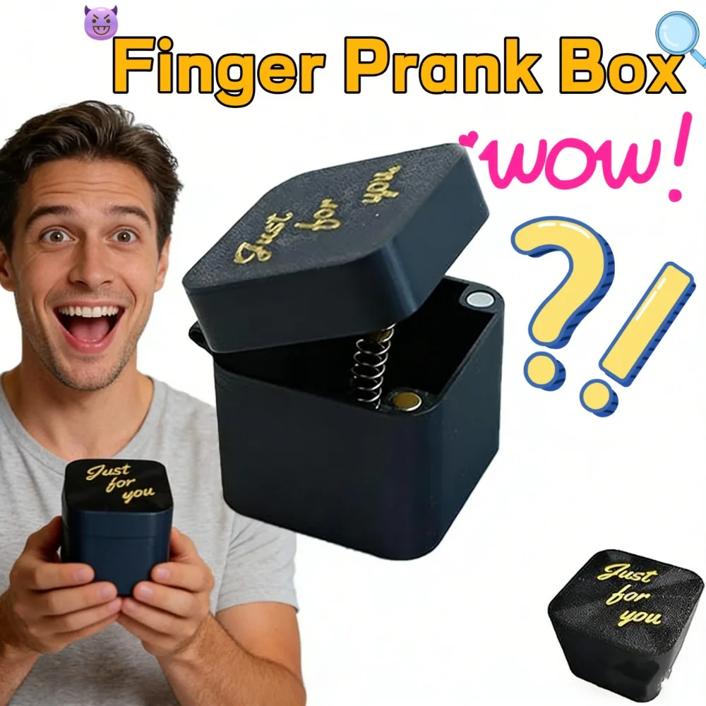 

Коробка для пальцев Prank — поддельный отрезанный кляп для рук, подарок для офиса, вечеринок и праздников, пластик с откидной крышкой