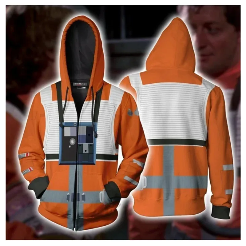 R2-D2 Robot Felpe con cappuccio Robot Felpe R2-D2 Costume Cosplay Darth Vader Storm Trooper Giacca con cerniera Uomo Donna Top