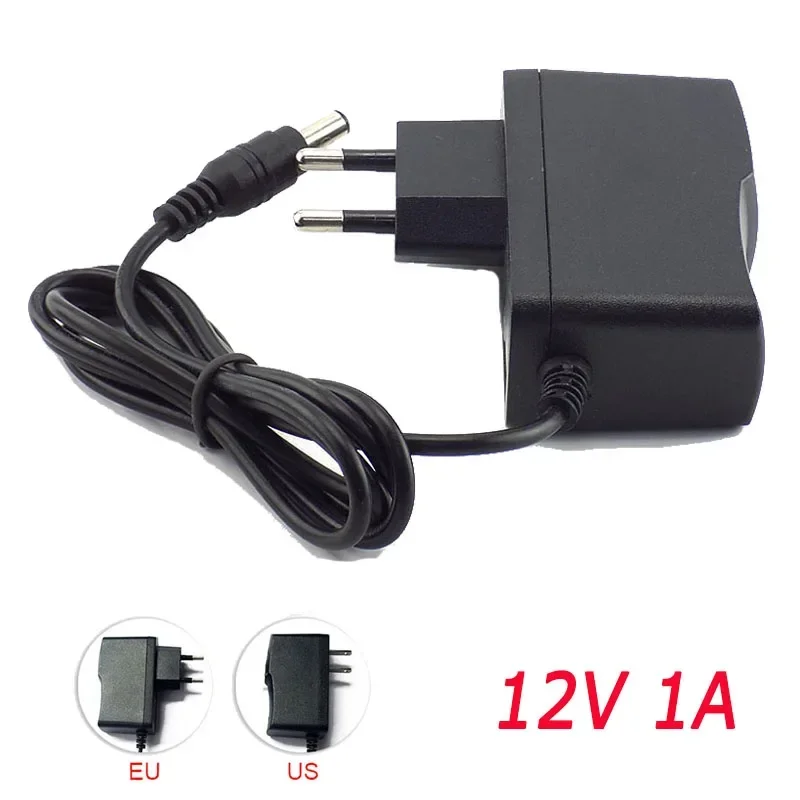 AC to DC 100 - 240V Supply Charger Adapter 5V 9V 12V 0.5A 1A 2A 3A 5.5mm x 2.5mm Plug for CCTV LED Strip Lamp US EU