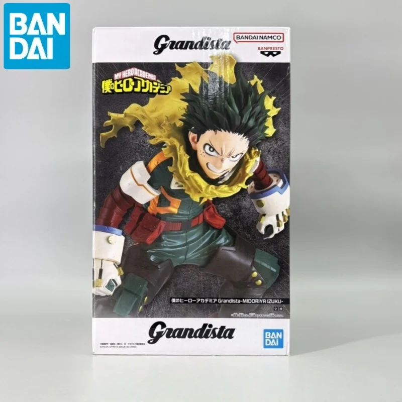

[Genuine Original] Bandai Banpresto My Hero Academia Grandista Midoriya Izuku Pvc Anime Figure Model Collector Figurine Doll Toy