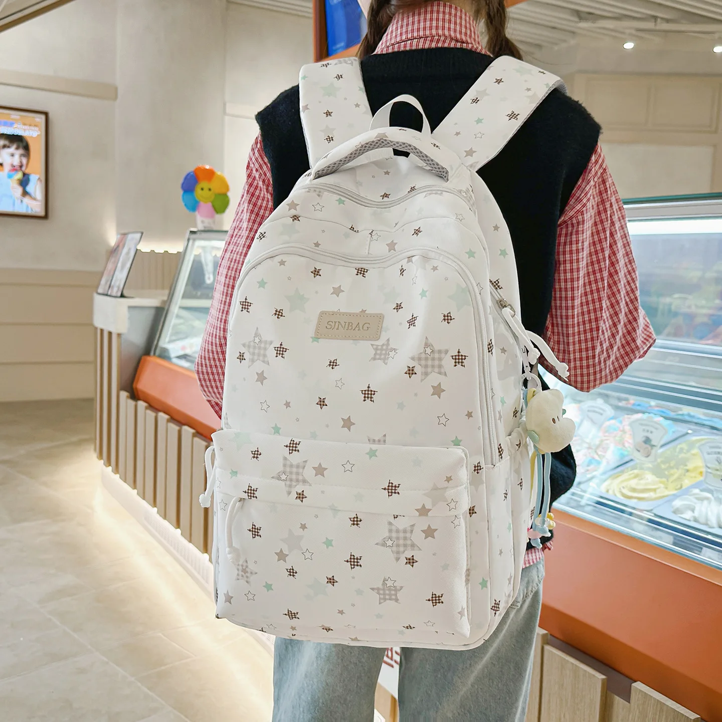 Backpack for Girls Teenager Travel School Backpacks Boys Children Rucksack Casual School Bags Backpack Cute Multipocket Book Bag - view 6