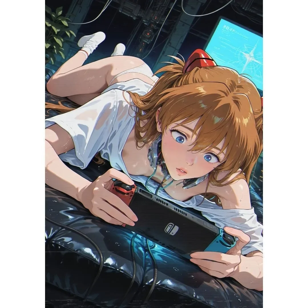 Anime EVA Poster Canvas Painting Picture Unit 01 Rei Asuka Anime Room Decor Mecha Aesthetic Gaming Living Room Home Decor