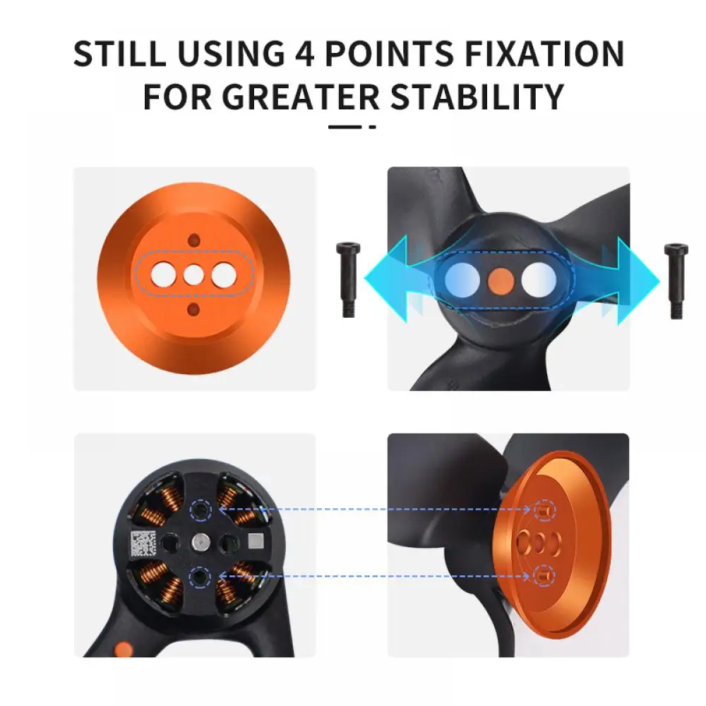 4 STUKS Aluminium Motor Cap Stof Beschermhoes voor DJI Avata 2 Drone Motor Krasbestendig Mount Protector Accessoires