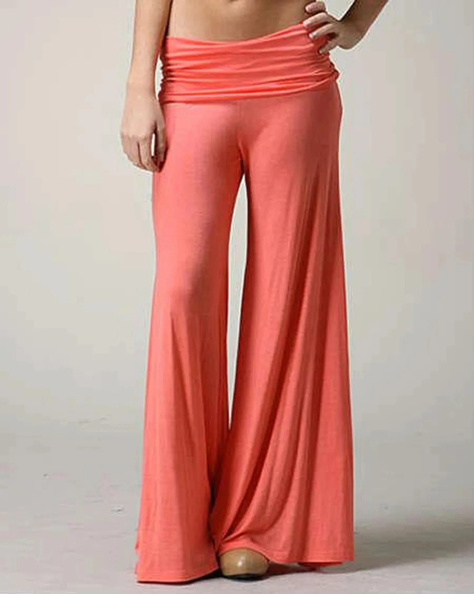 

Wide-leg Casual Yoga Pants, Loose-fit Versatile Solid-color Fashion Wide-leg Flared Pants