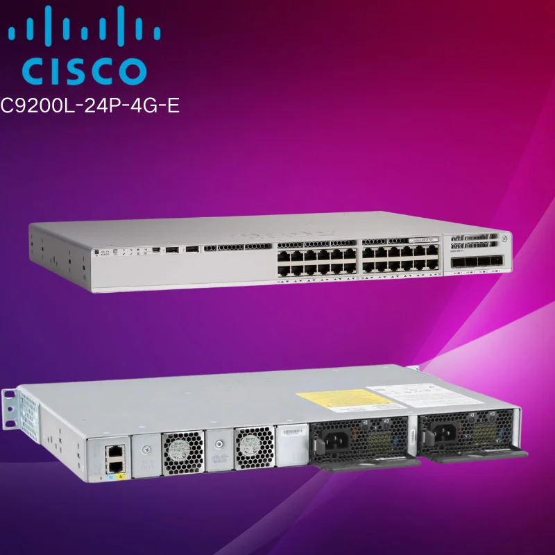 For Cisco Catalyst 9200 Managed Layer 2 Switch C9200L-24P-4G-E New Original 24 Port PoE Plus Enterprise Network High Performance