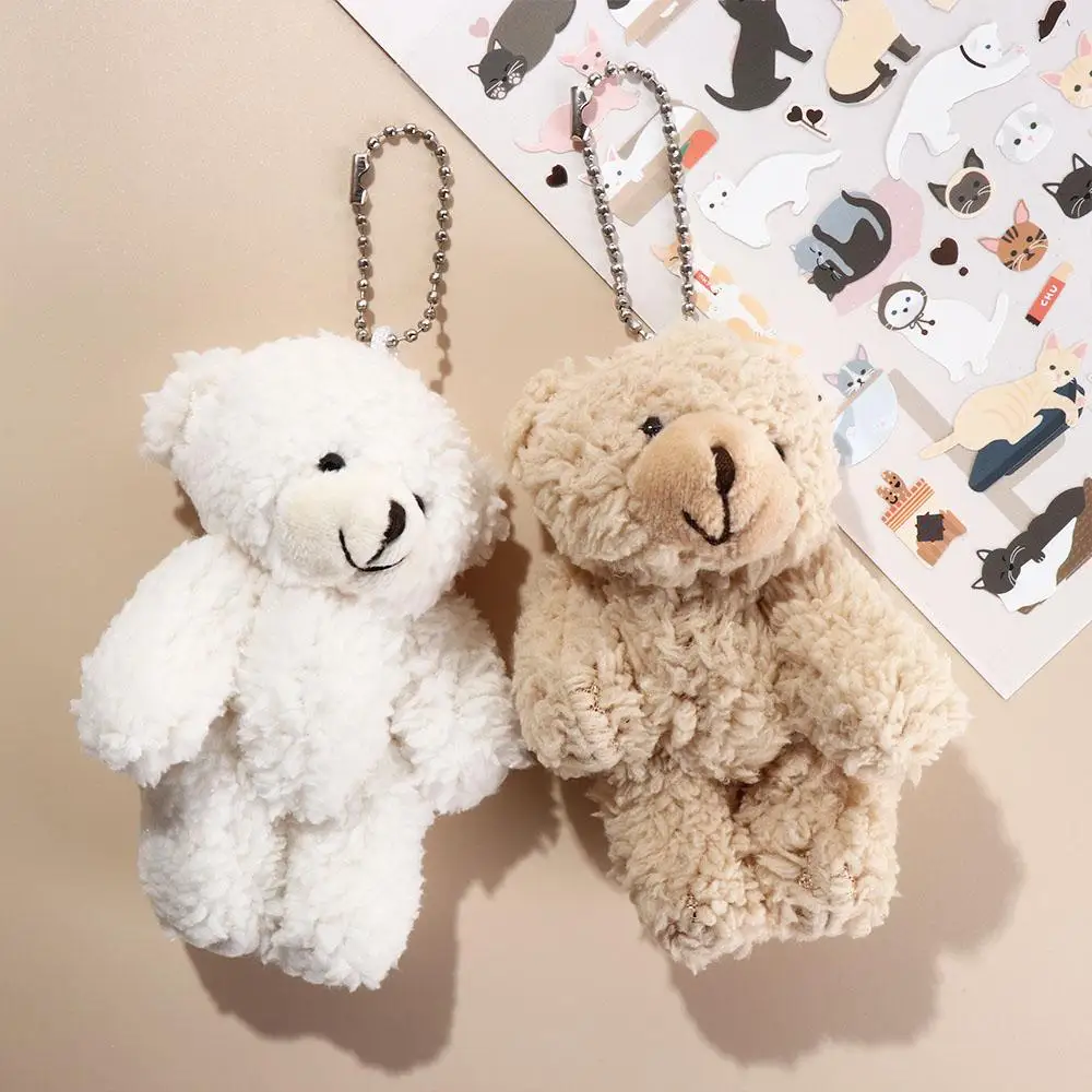 Bear Scarf Flower Christmas Plush Bear Plush PP Cotton Christmas Bear Doll Cute Cartoon Christmas Bear Plush Pendant