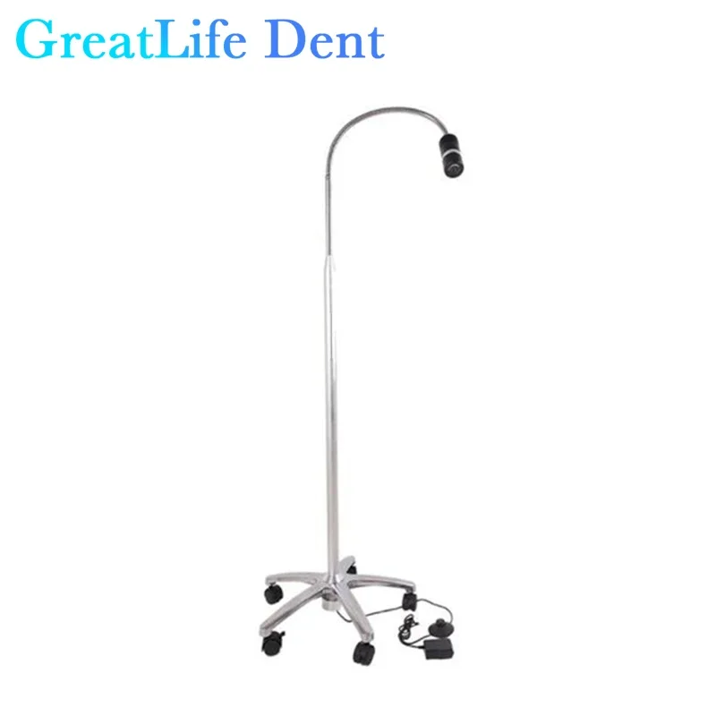 GreatLife Dent 7w Dental Equipment Mobile Brightness Adjustable Surgical Medical Examination Stand Dental Light Led Lamp