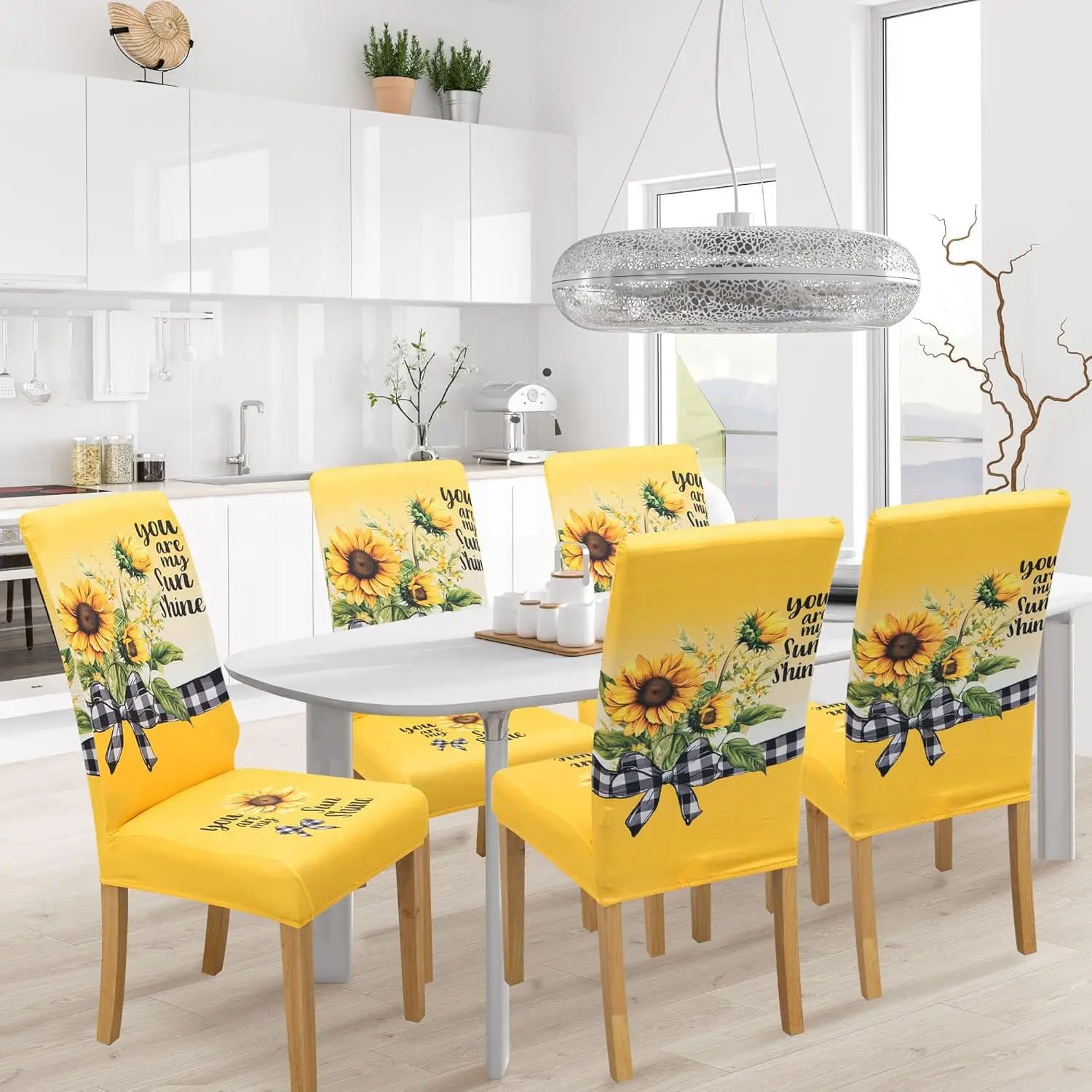 Dining Chair Covers,Dining Room Chair Covers Set Of 4,Stretch Kitchen Chair Cover,Washable Dining Chair Cover,Parsons Chair