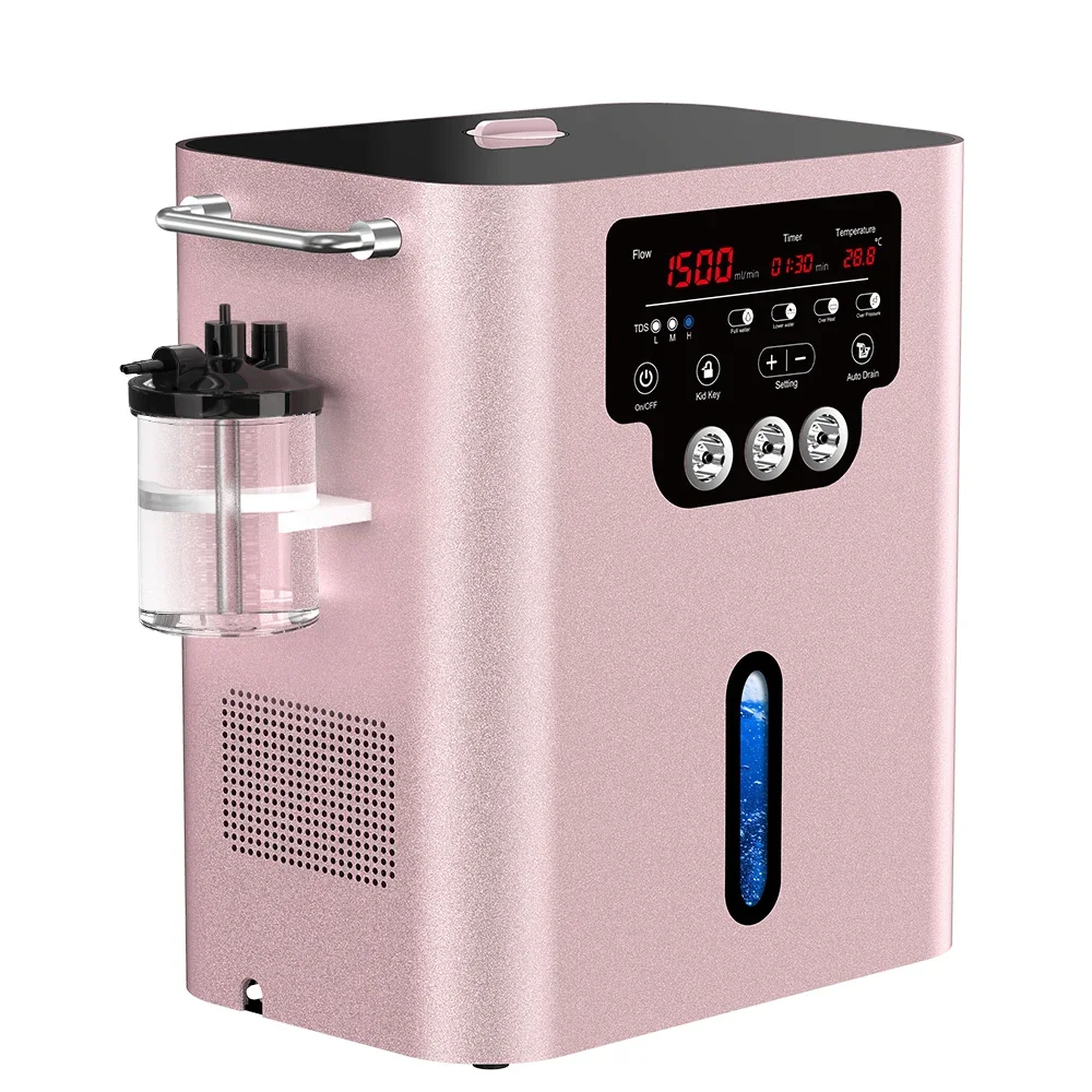 Suyzeko High Capacity 99.99% Oxyhydrogen Concentration Inhalation Machine 600ml 1500ml Hydrogen Generator