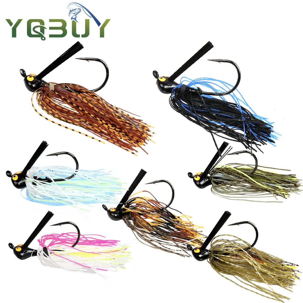 

7g/10g/14g Fishing Lure Lead Jig Head Fishing Buzzbait Multicolor Bass Trout Salmon Metal Spinner Baits Swim Jigs