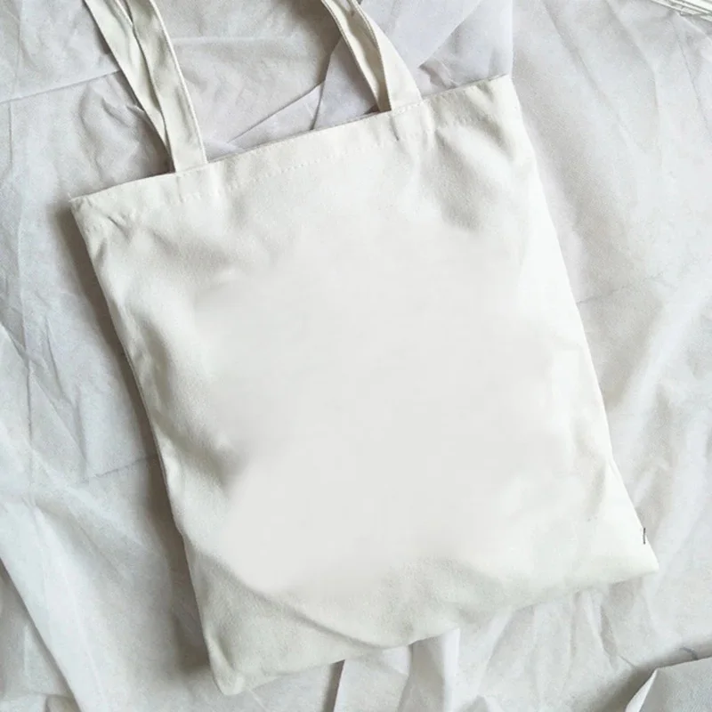 90s Solid Color Tote Bag Canvas Shoulder Bag for Daily Commute Women's Shopping Bag Trendy Folding Shoulder Bag view 4