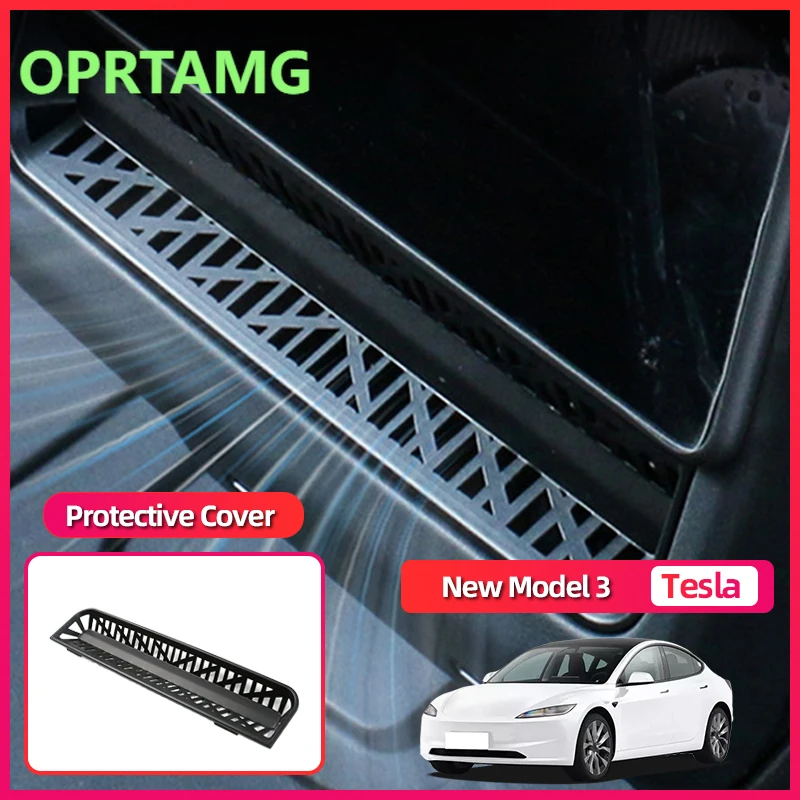 

Для Tesla Model 3 Highland 2024 2025 задняя центральная защитная крышка USB модификация и защитные эмблемы заднего воздуховыпускного отверстия