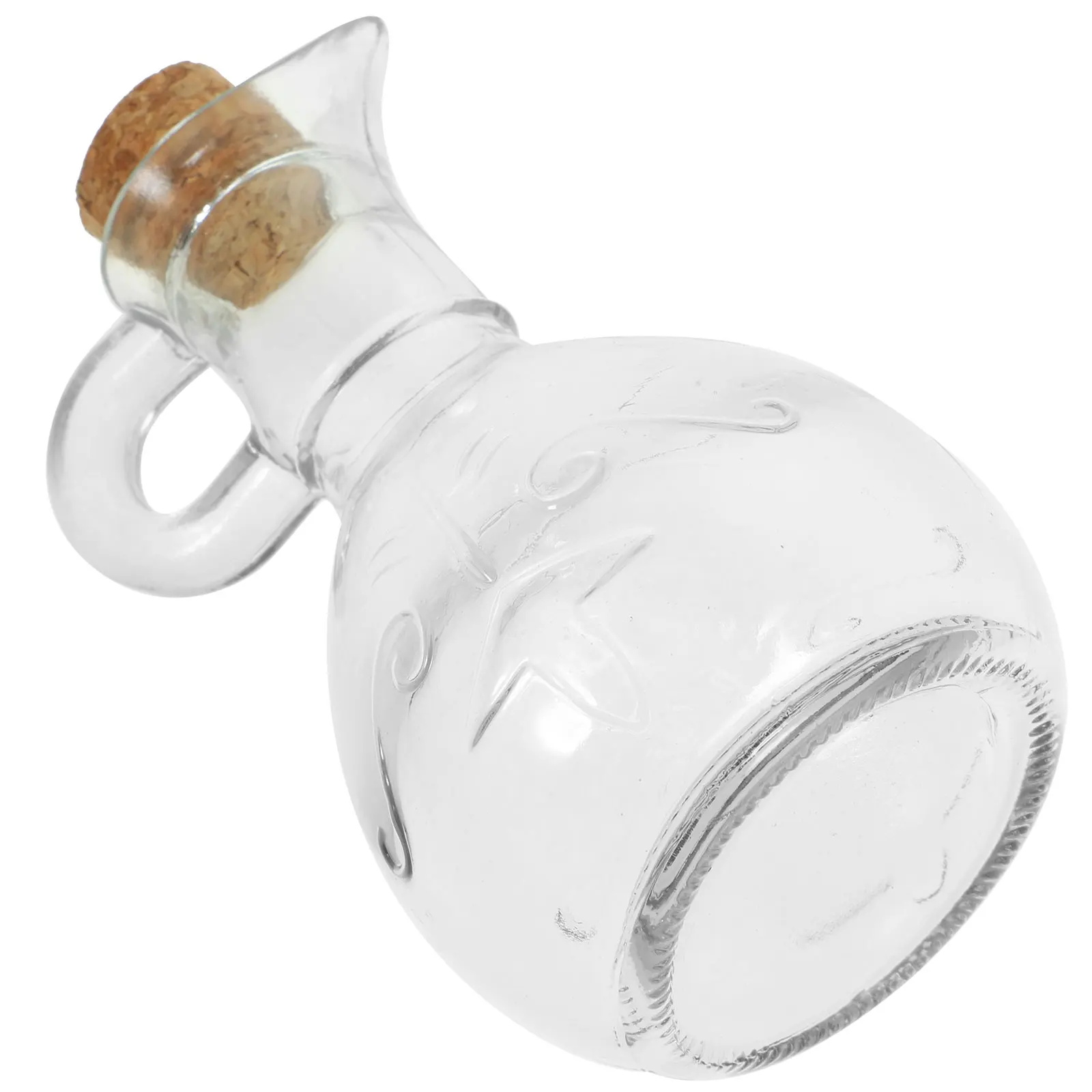 

Dispenser 200ml Carving Handle Wood Stopper Kitchen Tool Vinegar Bottle Olive Storage Container Seasoning Jar Glass Bottle