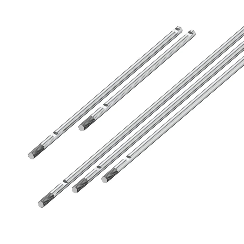 1PC 5mm RC Boat Shaft Length 15/20/25/30/35cm 5 Size 304 Stainless Steel Motor Drive Metal Shaft  Rc Boat Spare Parts