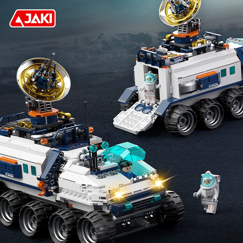 JAKI Exploration Space Series Dawn Interstellar Exploration Vehicle Collection ระดับประกอบบล็อกของเล่นของขวัญวันเกิด