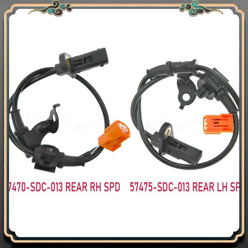

M45K-2PCS Черный датчик скорости колеса 57475-SDC-013 57470-SDC-013 для Acura TSX 2004-2008 Honda Accord 2003-2007
