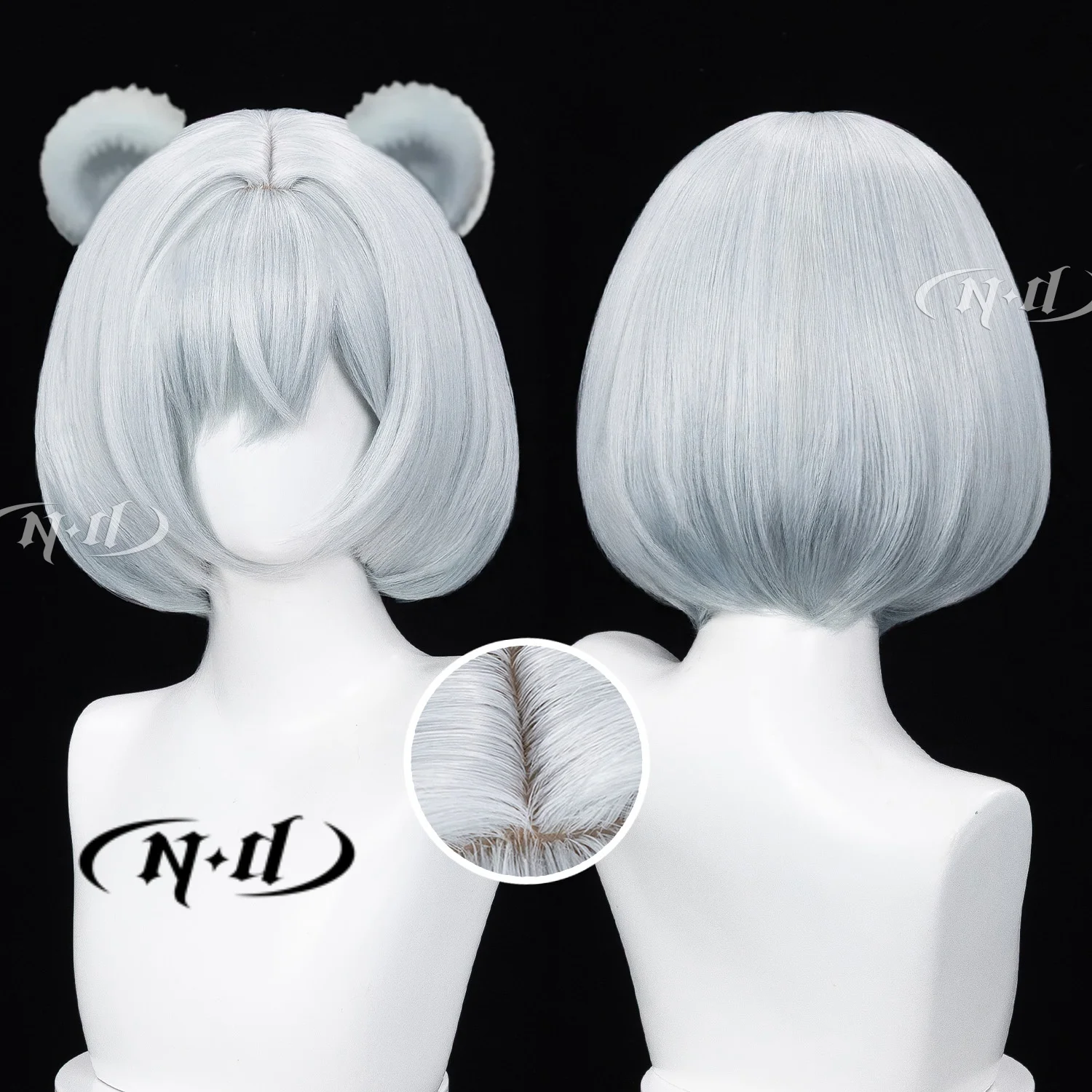 ND Brand Snowshine Arknights Endfield Cosplay Wigs Hair Hairpiece for Comic-con Cosplayer Halloween Costume Party Theme
