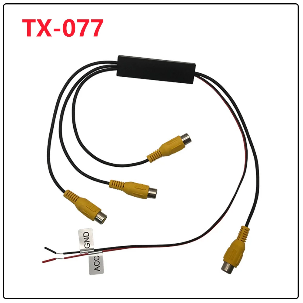 1PC Car Video Converter AV Split-Screen Splitter Sharer Auto Controller Video 1 In 3 Out