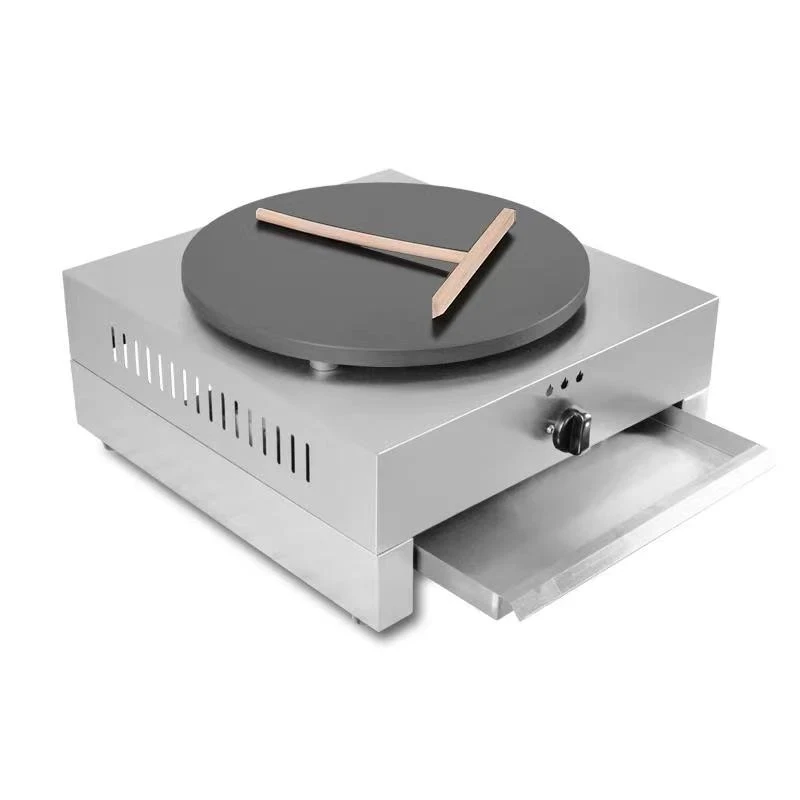 Commercial Professional Gas Stainless Steel Pancake Like Batter Crepe Makers Crepe Pancake Making Machine Round Face Plate Maker