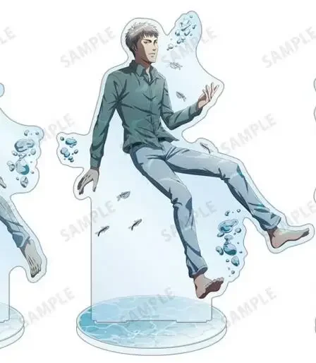 Game Jean Kirstein Acrylic Stand Doll Anime Eren Levi Erwin Figure Model Plate Cosplay Toy for Gift