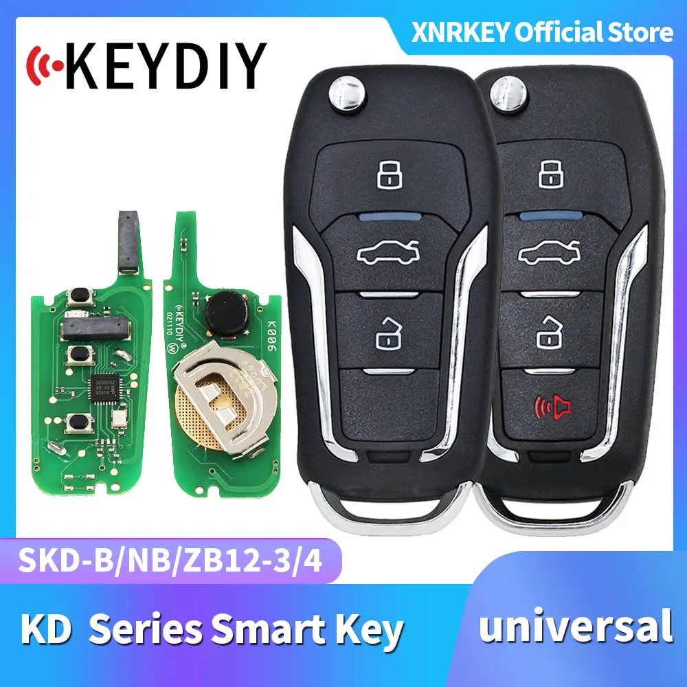 

KEYDIY 1pcs B Series B12-3/4 NB Series NB12-3 NB12-4 ZB Series KD Smart Key ZB12-3 ZB12-4 Remote for KD-X2 KD900 Mini KD URG200