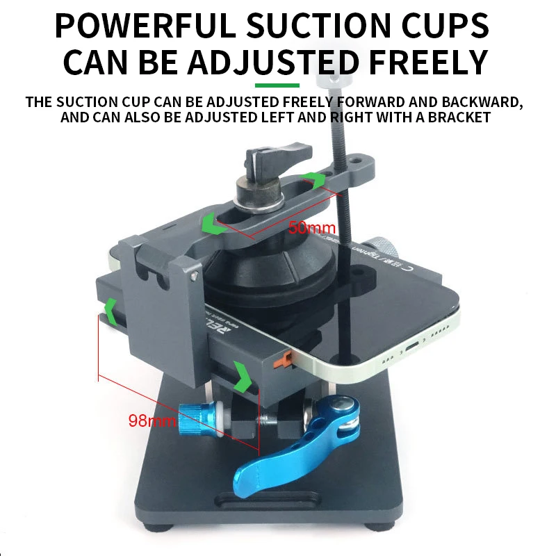 RL-601S Plus Multifunctional Dismantling Screen Rotating Fixture/2 in 1 Disassemble/360 Rotation/FasteningClampAdjustable