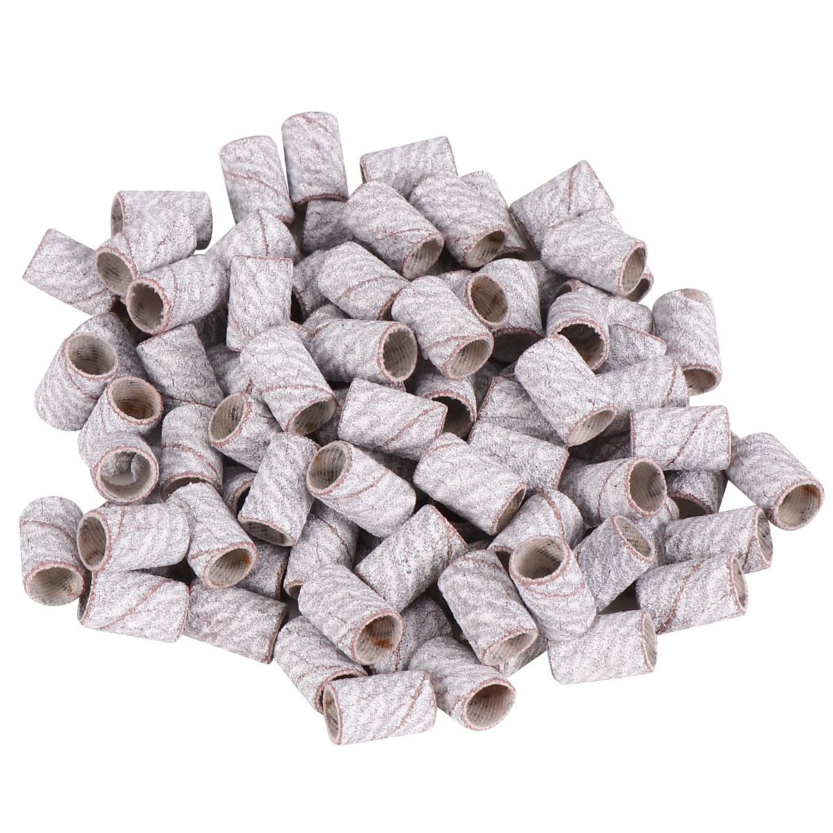 100pcs Sanding Bands Nail Art Drill Bits Set Gel Polish Remover Grinding Polisher Sanding Ring Manicure Pedicure Tools