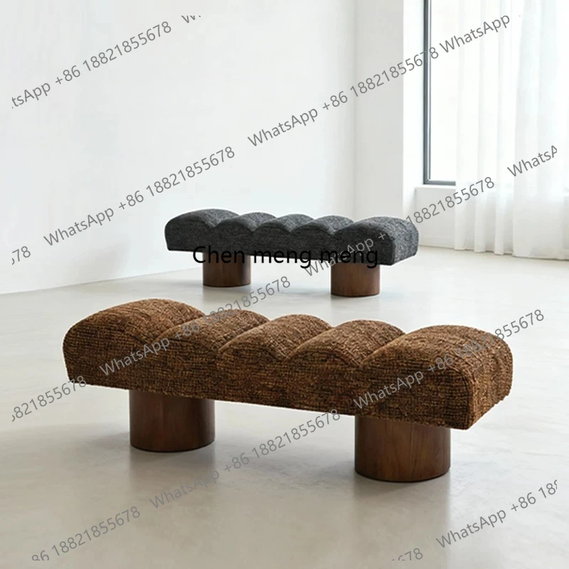

French cream wind home shoe change stool door household dining table bedside stool cloakroom sofa stool