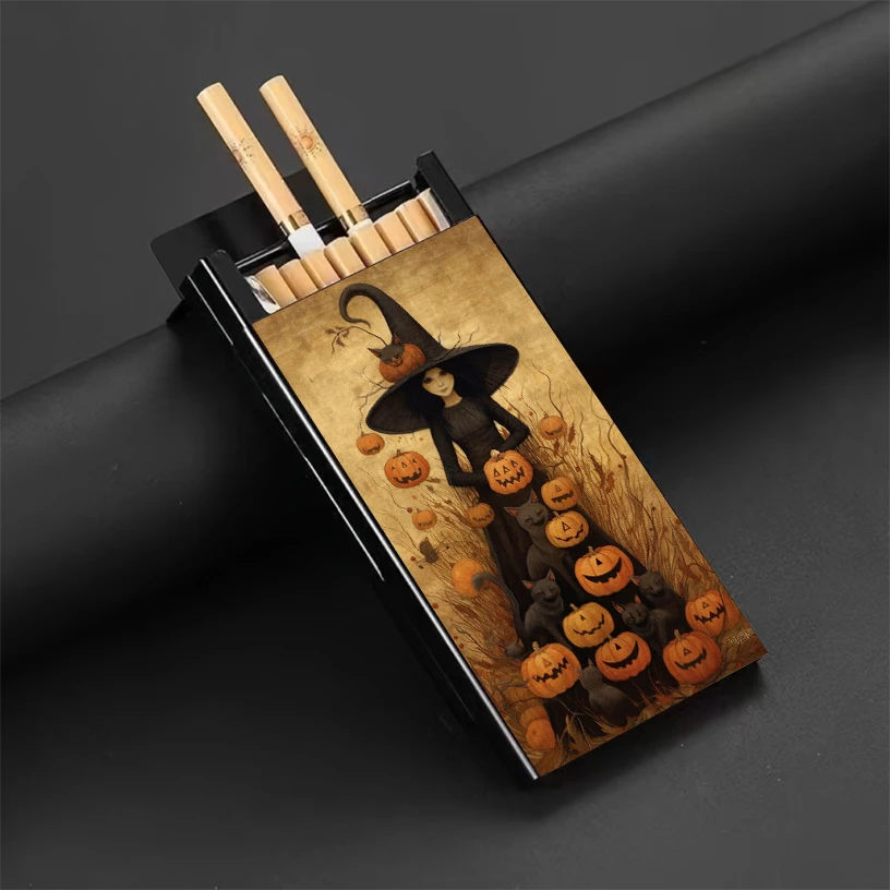 Halloween Horror Theme, Men's Cigarette Case, Cigarette Case, Birthday and Holiday Small Gift Cigarette Case