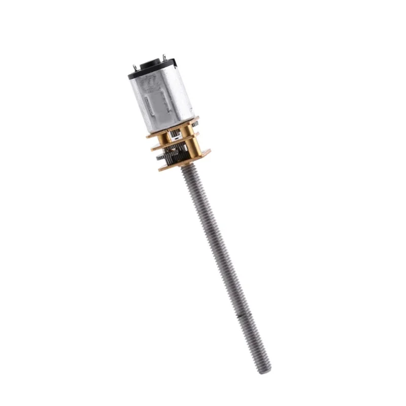 DC 12V 400RPM N20 Micro Gear Motor 16mm Shaft M4x55mm Screw Reducer With Gear Box