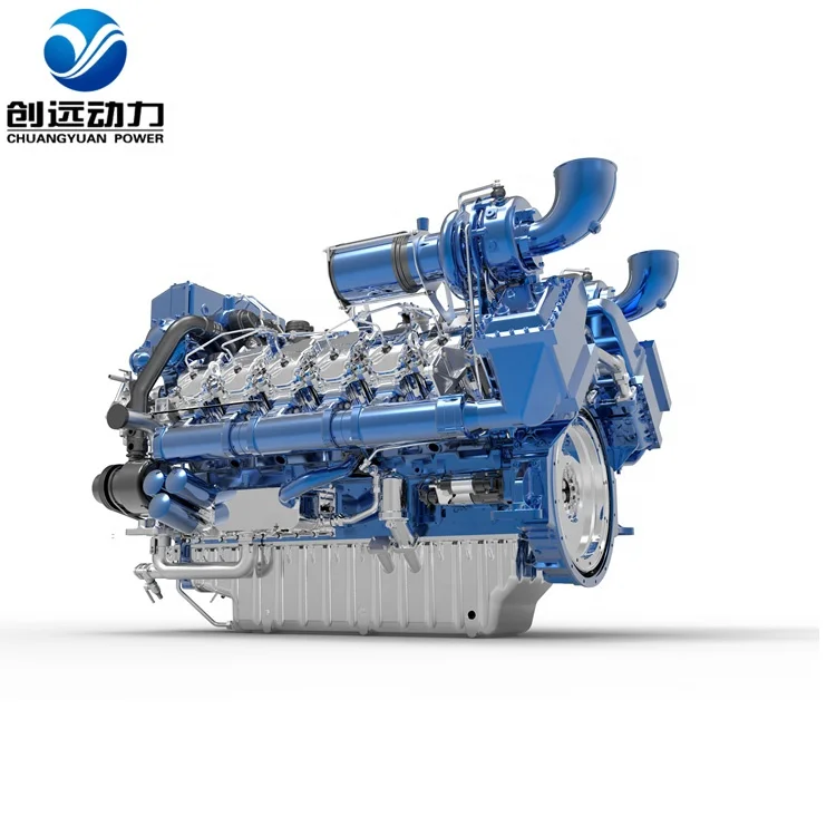 WEICHAI Ship Vessel With Gearbox 330-442kw 6M26 600hp 450hp Boat Diesel Marine Engine