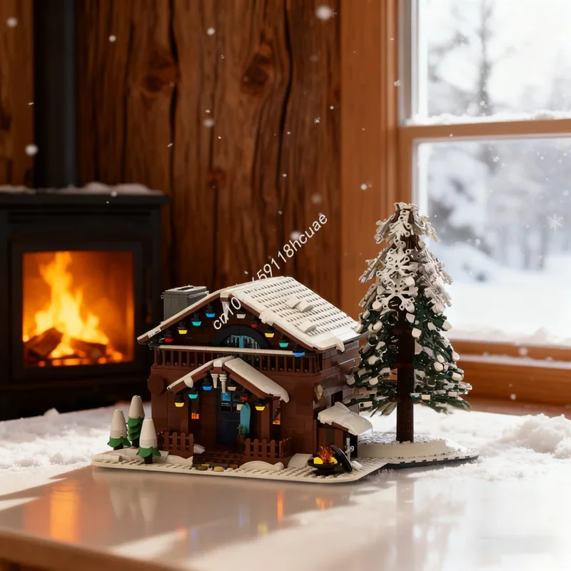 

1461pcs MOC Santa S House Creator Experted Model Building Blocks Construction Assemble Toys Idea Brick Christmas Gifts Kids