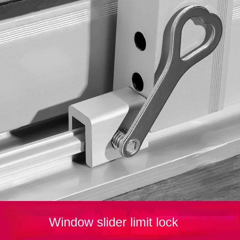 1 Pcs Windows Adjustable Security Door Window Lock Restrictor Aluminum Children Screen Stopper Sliding Window Child Safety Lock