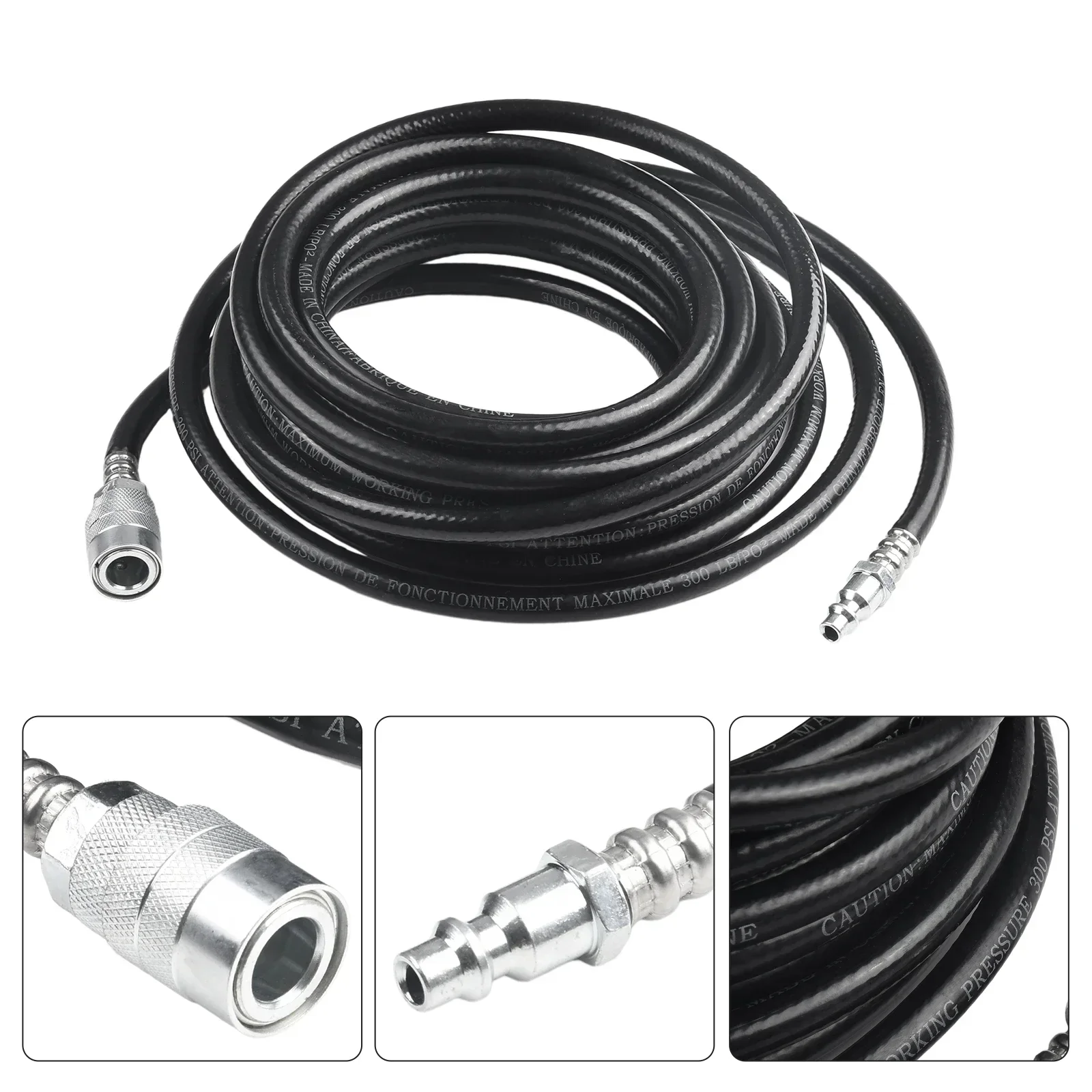 Air Compressor Hose 24.6ft PVC Pneumatic Accessories With Quick Connect Air Hose For Pneumatic Tools Air Compression Pumps