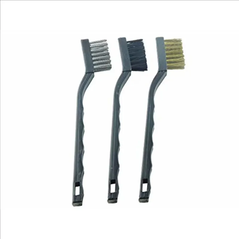 Mini Brush Set 3 Piece (Brass/Nylon/Steel Brushes) view 3