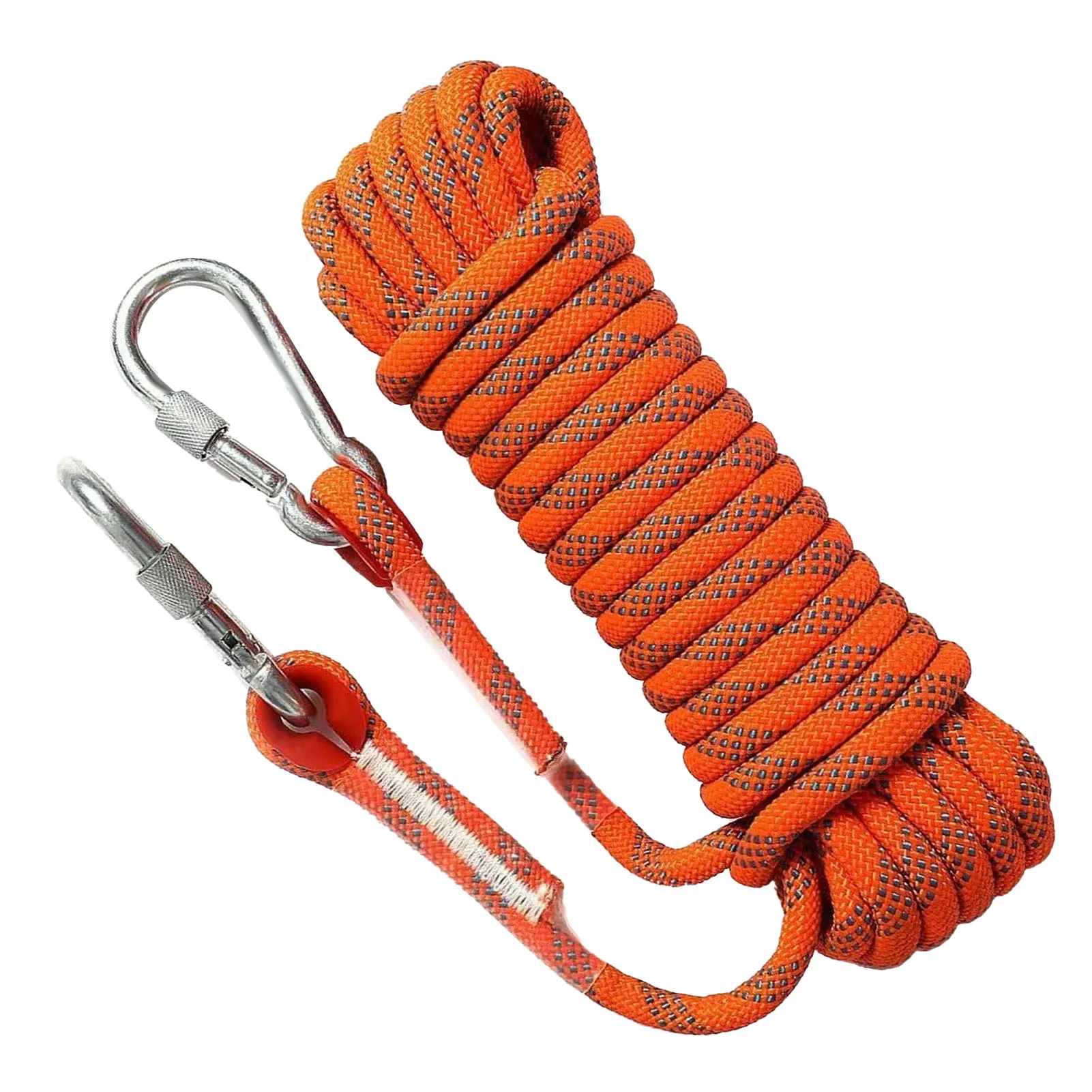 12mm 10m 33ft corda de escalada ao ar livre corda de escalada de segurança para alpinismo escape laranja azul 12mm corda de escalada ao ar livre