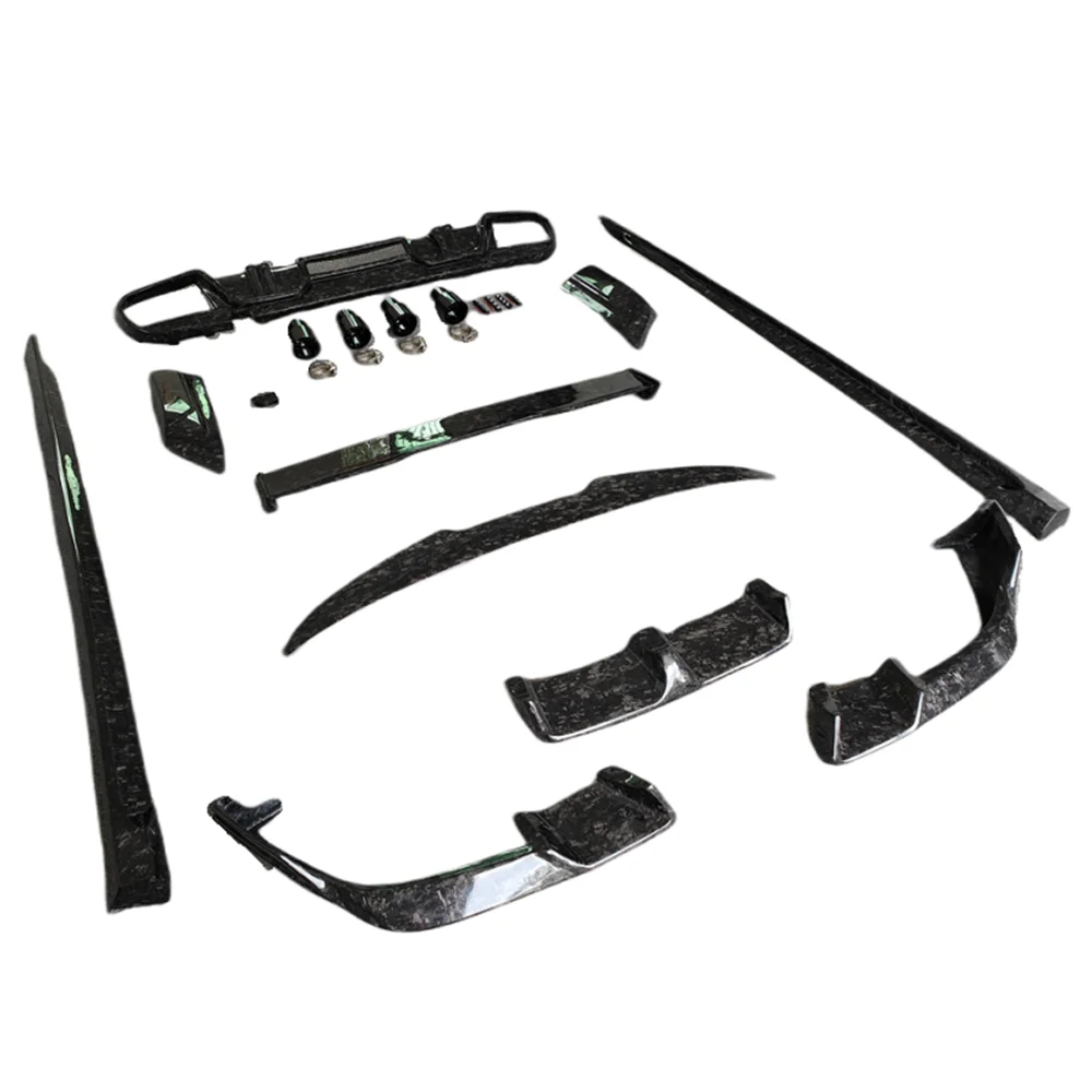 

Кованый комплект кузова в стиле LD для нового BMW X6M F96, передняя губа, боковые юбки, задний диффузор, задний спойлер и комплект кузова выхлопной трубы