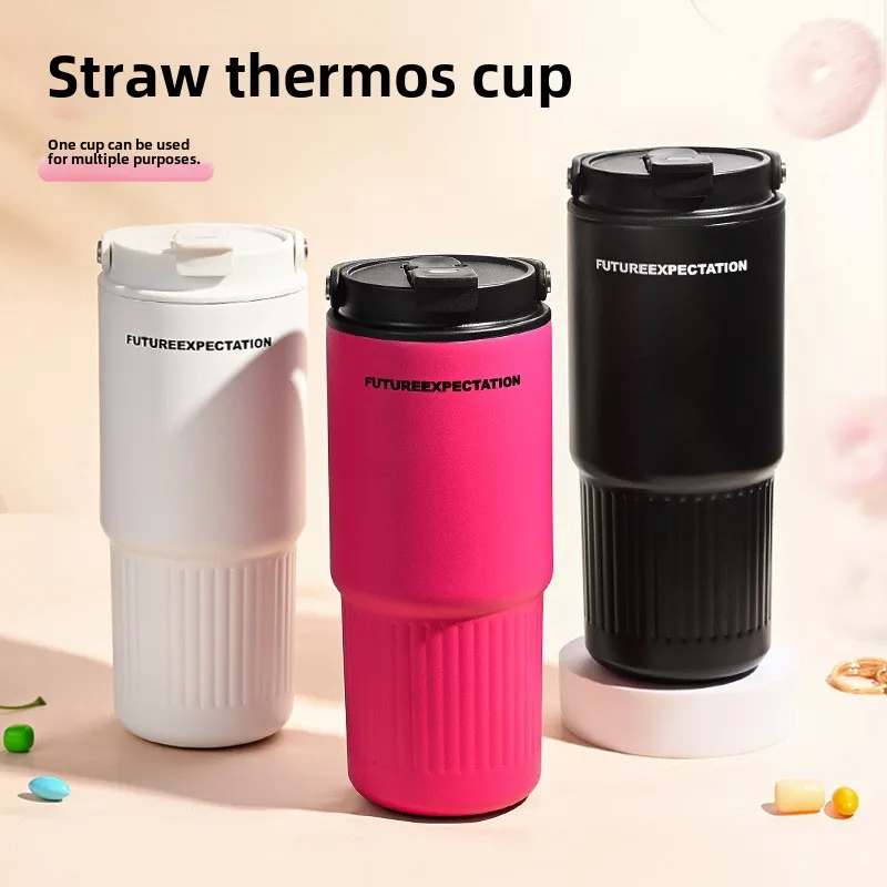 Portable Portable Ice Bar Cup 316 Stainless Steel Thermos Cup Large Capacity Car Cup High Appearance Level Water Cup