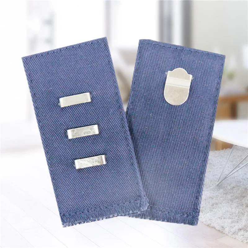 Trousers Pants Extenders Elastic Extended Buttons DIY Denim Clothes Adjustable Fastener Jeans Waist Dress Extension Snap 1pc