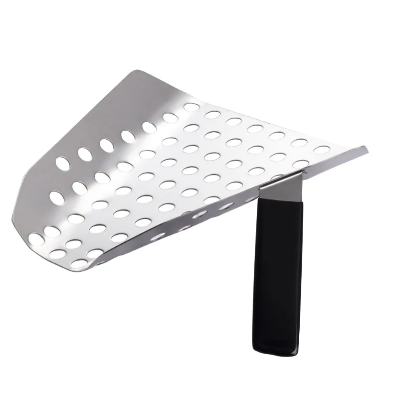 Popcorn Speed Scoop Stainless Steel Perforated Filter Spoon Fries Quick Fill Scooper for Snacks Dessert Food Popcorn Machine