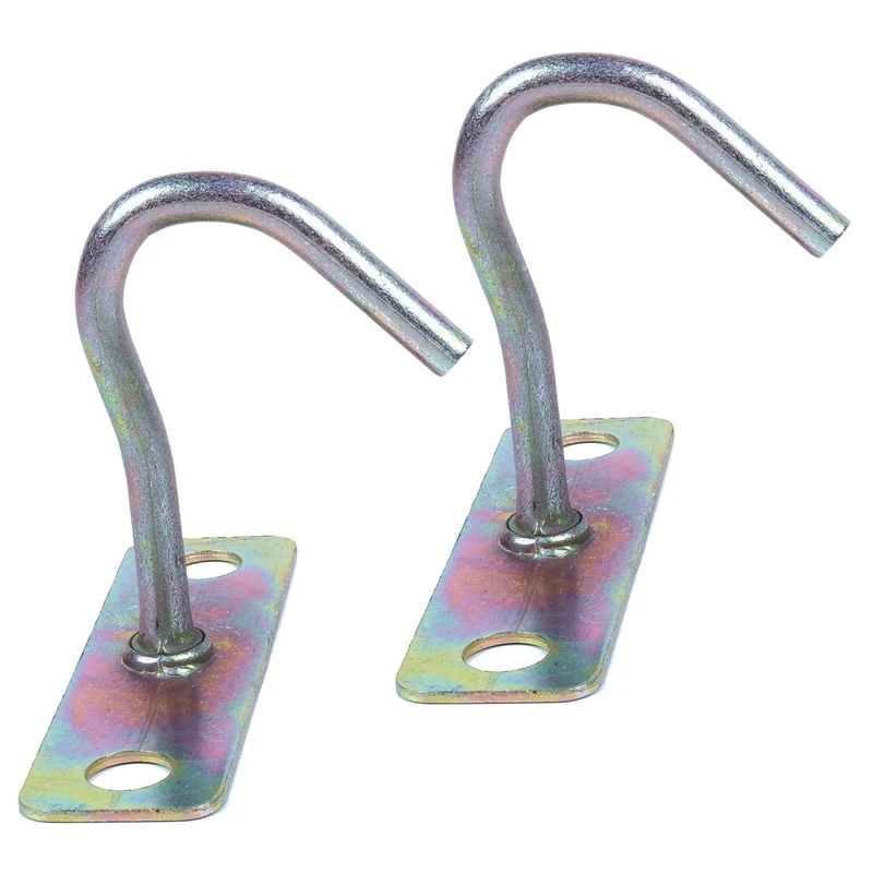 

Promotion! 2X Fan Fixture Metal J Shaped Ceiling Mount Hook Hanger 80Mm Height