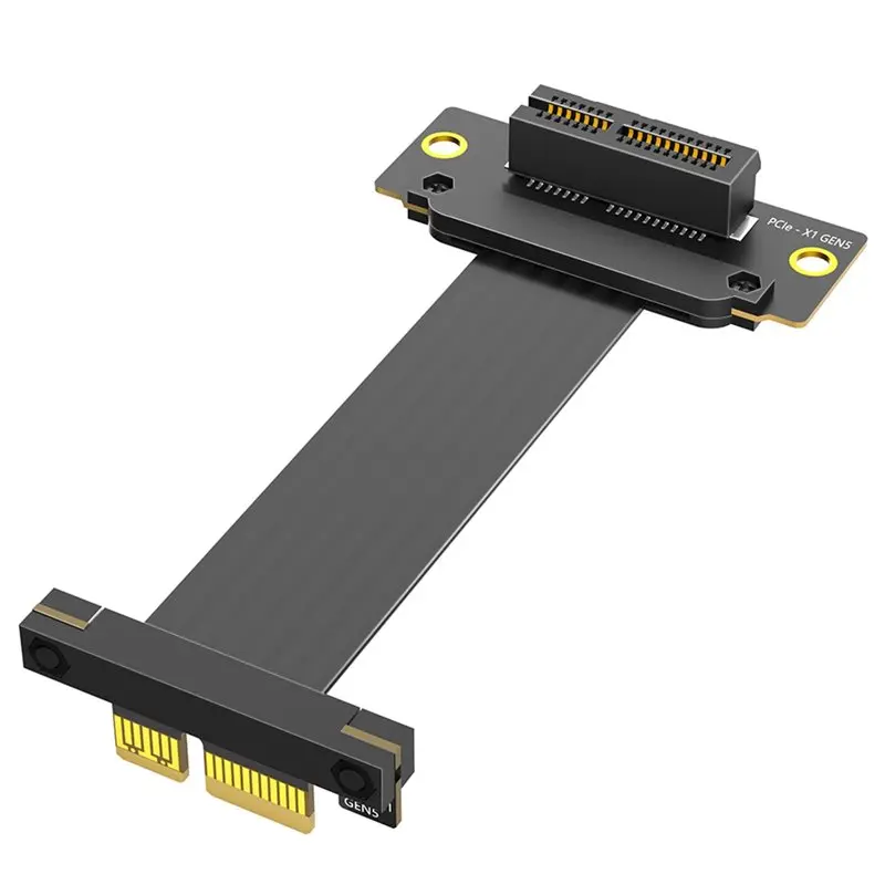 

AT82-PCI-E 5.0 1X PCI-Express Expansion Cable Dual Vertical 90 Degree Direction Extension